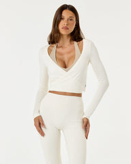 Ballet Wrap Top | Vanilla