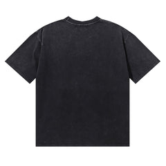 Majestik “Storm Eagle” Football Rhinestone Vintage Tee(Black)