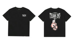 Represent "Team 247" Boxing Gloves Graphic T-Shirt - Black