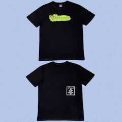 ADWYSD Black Yellow Bar Graphic Tee