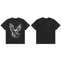 Represent "Racing" Eagle Graphic T-Shirt - Black