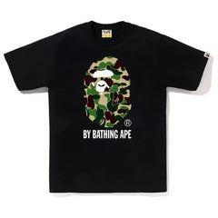 BAPE Style Camo Big Ape Head Short-Sleeve Tee - Black/Classic Green