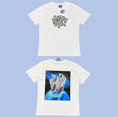 ADWYSD White Planet Sneaker Print Tee