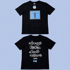 ADWYSD Black Blue Figure Frame Tee