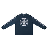 West Coast Choppers Cross Print ERD Stylist Same Style Waffle Sanskrit Long Sleeve (5)
