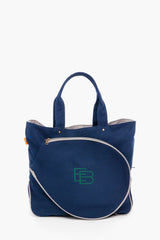Navy Monogrammed Tennis Tote