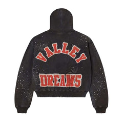 Vale Forever Pluto Clustered Zip Up Hoodie Black