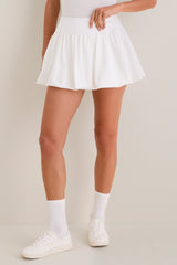 White Bette Bubble Tennis Skirt