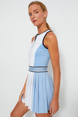 Wolf Blue Color Block Leo Dress