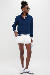 White Scallop Performance Jersey Marisa Short