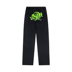 Syna World Graphic Fleece Sweatpants (Black / Neon Green)
