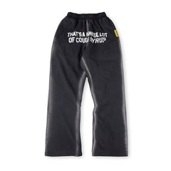 That's A Awful Lot Of Cough Syrup Airbrush Sweatpants - Black / Grey