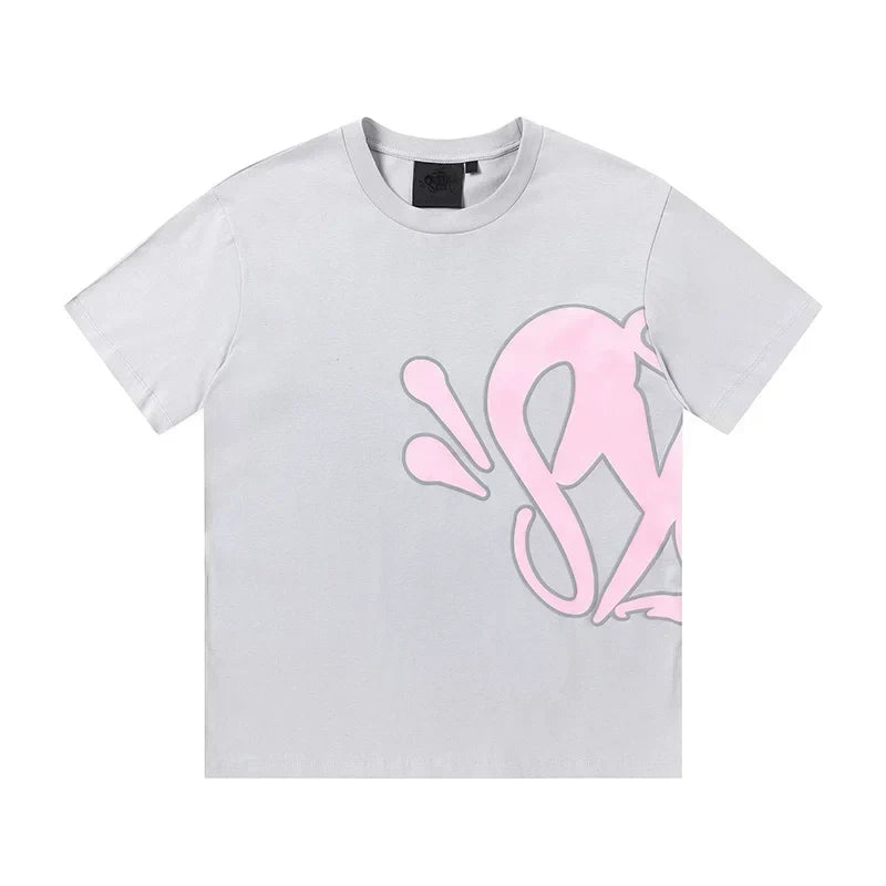 Syna World Graphic T-Shirt (Grey / Pink)