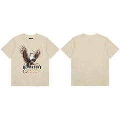 Represent "Racing" Eagle Graphic T-Shirt - Off-White