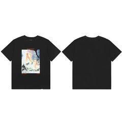 Represent Vintage Oil Painting Graphic T-Shirt - Black