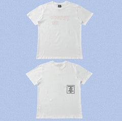 ADWYSD White Subtle Text Print Tee