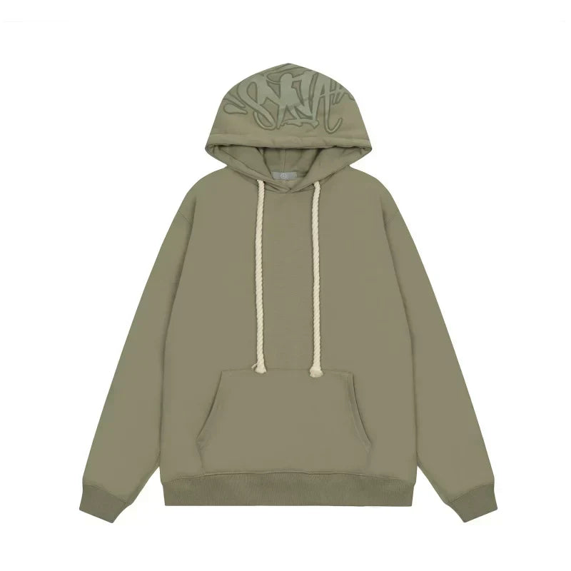 Syna World Hood Graphic Pullover Hoodie (Sage Green)