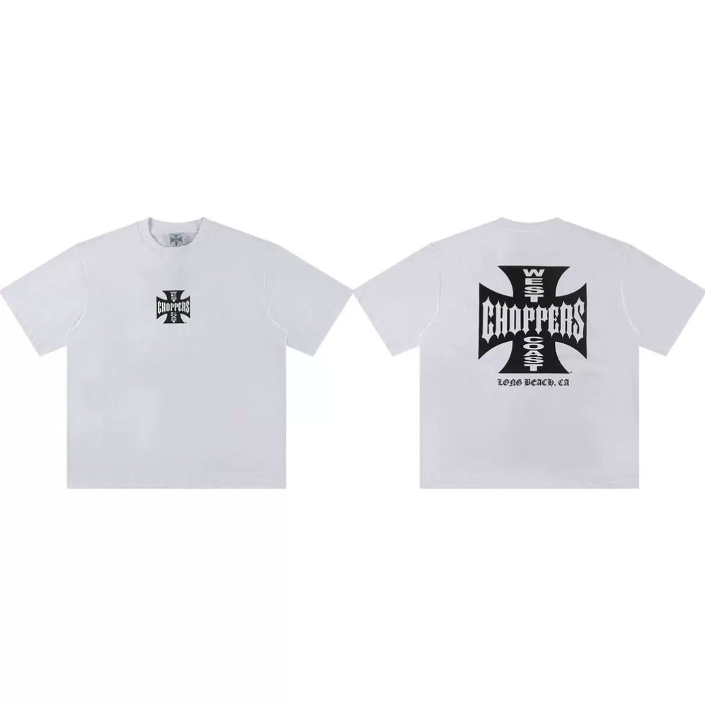 West Coast Choppers Classic Iron Cross Tee - White
