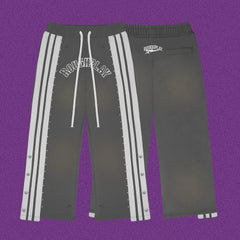 Roughplay Arch Logo Track Sweatpants - Dark Grey