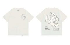 Represent Architectural 3D "R" Technical Graphic T-Shirt - White