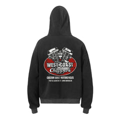 West Coast Choppers V8 Engine Badge Hoodie - Black