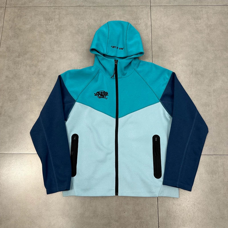 Syna World Tech Fleece Full-Zip Hoodie (Teal)
