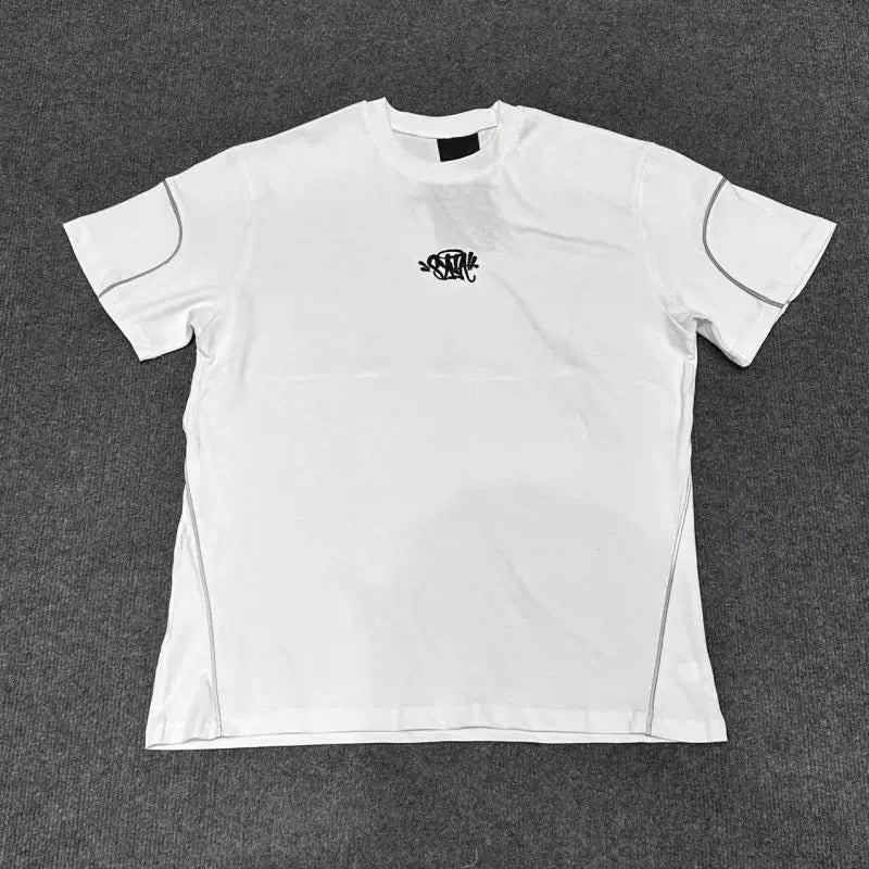Syna World Embroidered Piping T-Shirt (White)