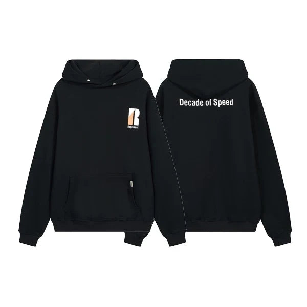 Represent "Decade of Speed" Graphic Heavyweight Hoodie - Black