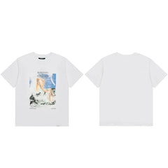 Represent Vintage Oil Painting Graphic T-Shirt - White