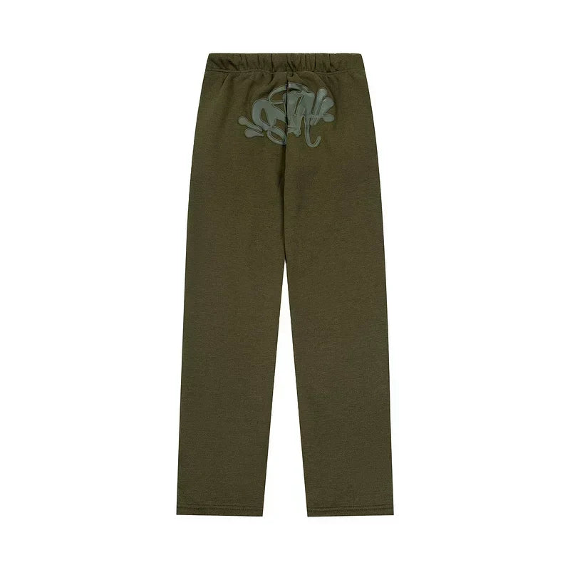 Syna World Graphic Fleece Sweatpants (Olive Green / Dark Grey)