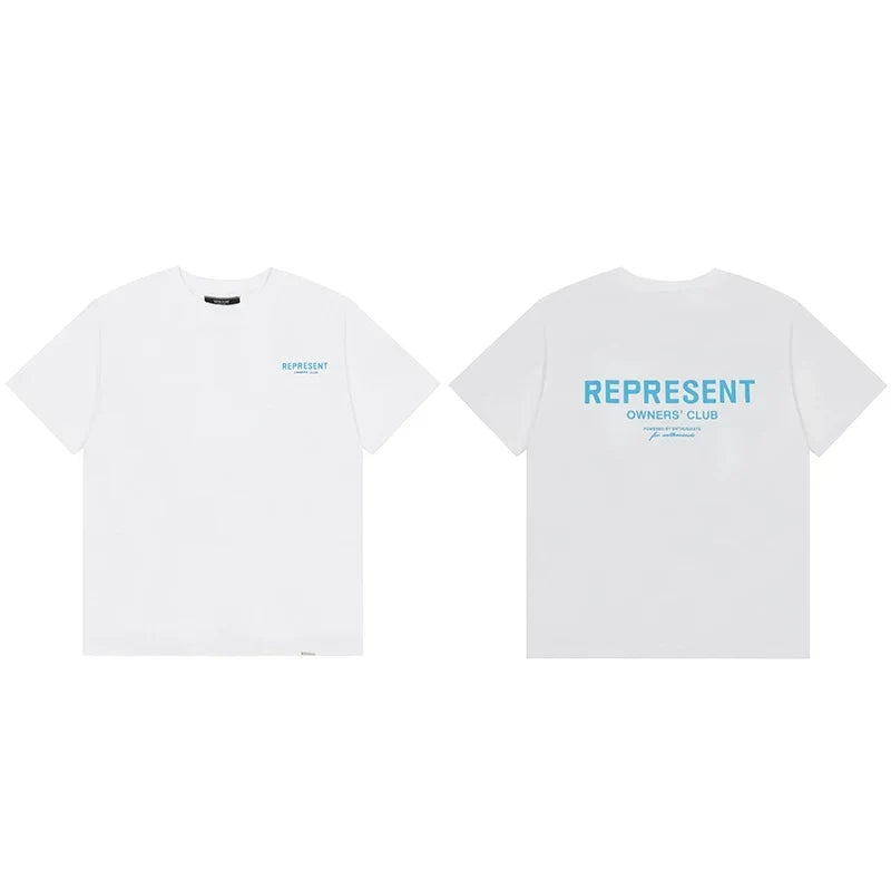 Represent Owners' Club Graphic T-Shirt - White/Blue