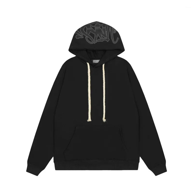 Syna World Hood Graphic Pullover Hoodie (Black)