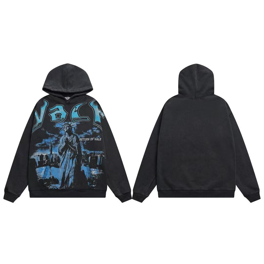 Vale Forever Return of Valle Statue Graphic Pullover Hoodie