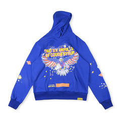That's A Awful Lot Of Cough Syrup Eagle Hoodie - Royal Blue